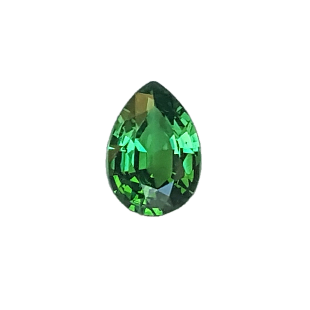 1.35ct Pear Shape Bright Green Tsavorite