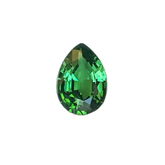 1.35ct Pear Shape Bright Green Tsavorite