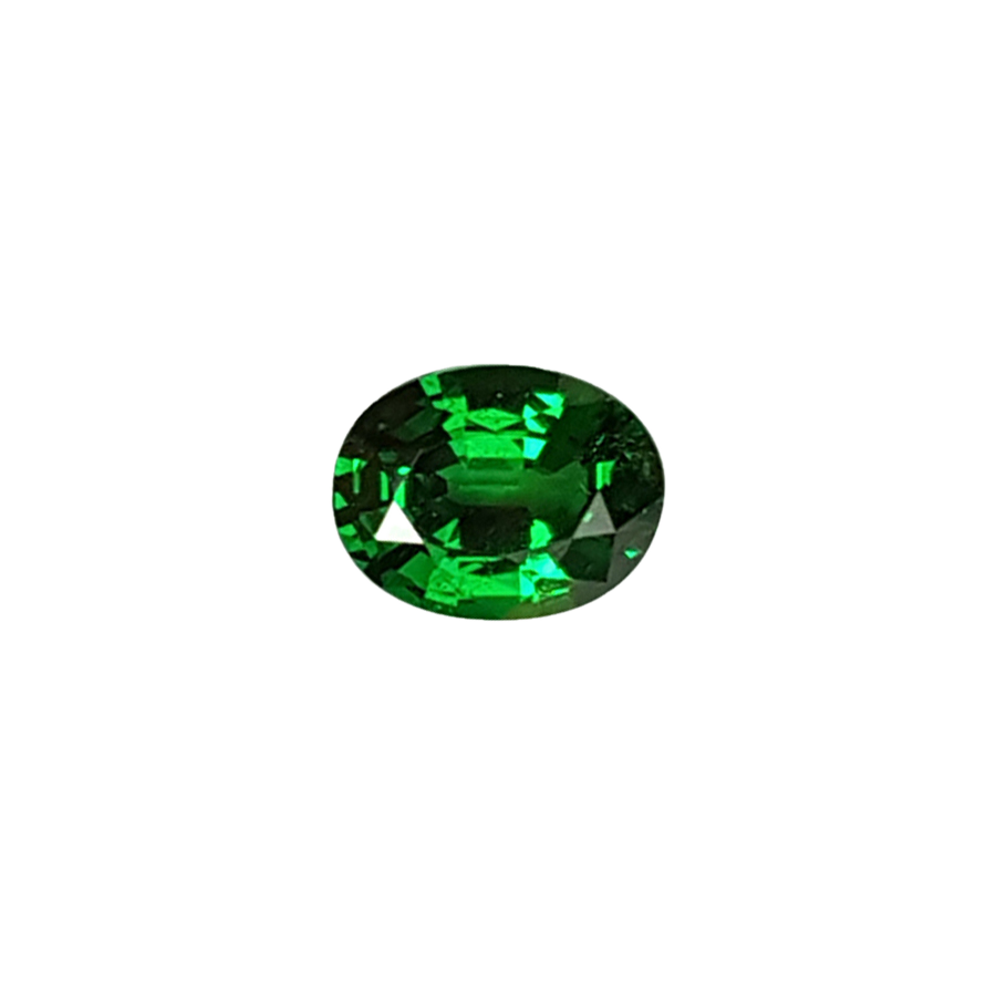 0.96ct Oval Deep Minty Green Tsavorite