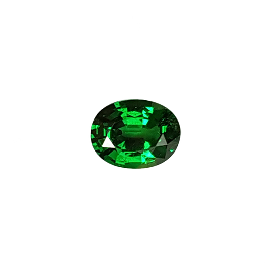 0.96ct Oval Deep Minty Green Tsavorite