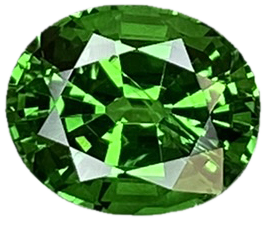 1.51ct Oval Bright Green Tsavorite
