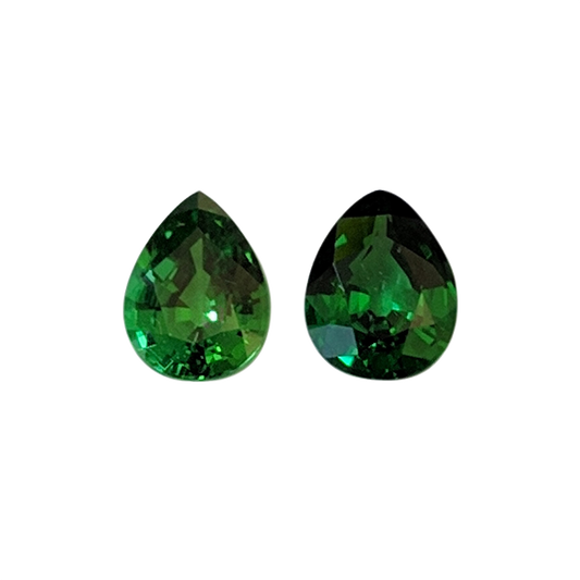 1.98ct Pear Shape Fine Intense Green Tsavorite