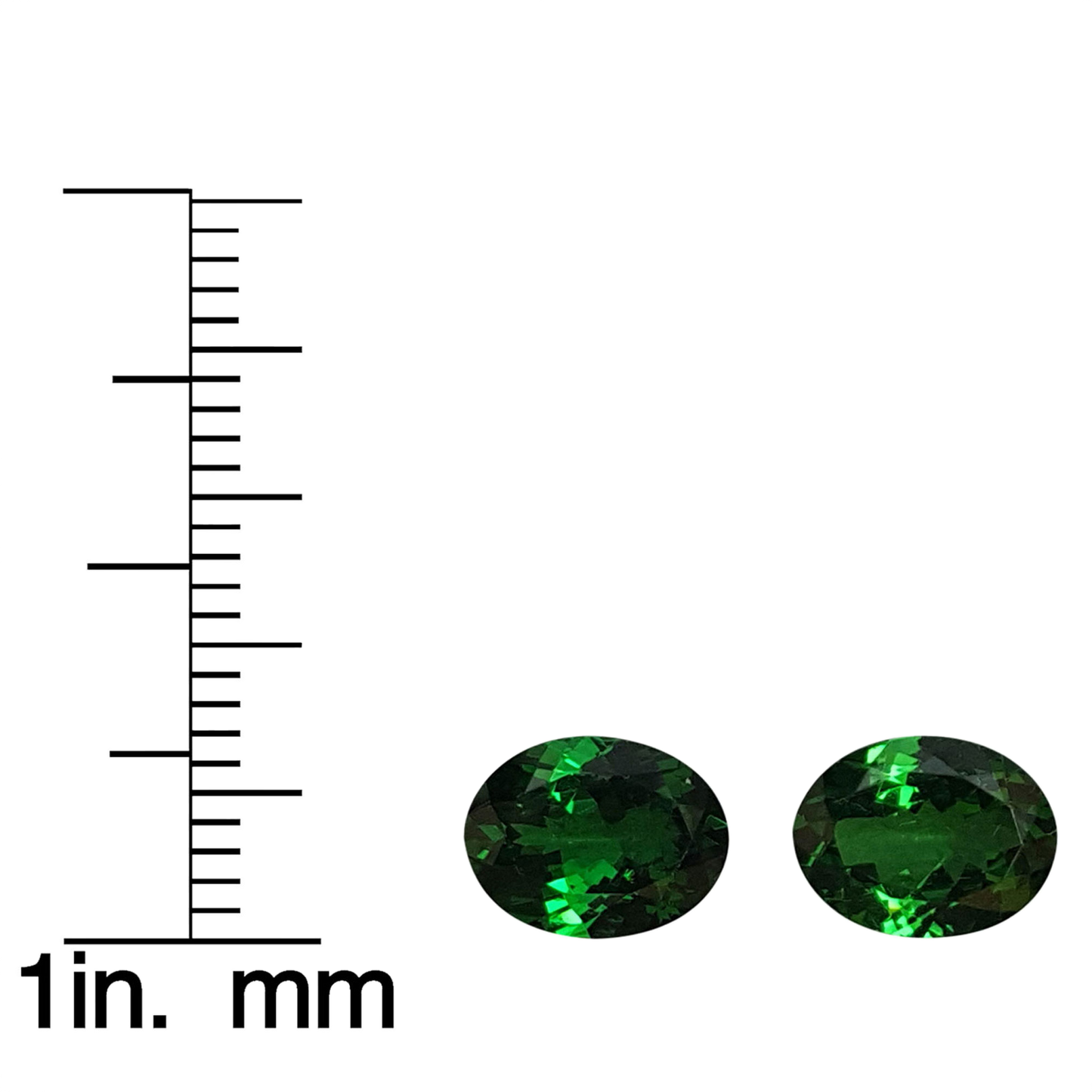 9x7mm Oval Fine Intense Green Tsavorite Pair