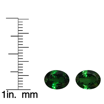 9x7mm Oval Fine Intense Green Tsavorite Pair