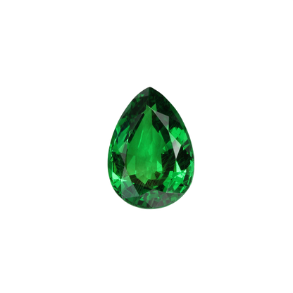12.7x9mm Pear Shape Fine Intense Green Tsavorite