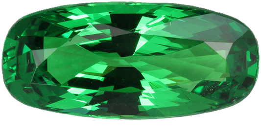 4.06ct Cushion Deep Minty Green Tsavorite