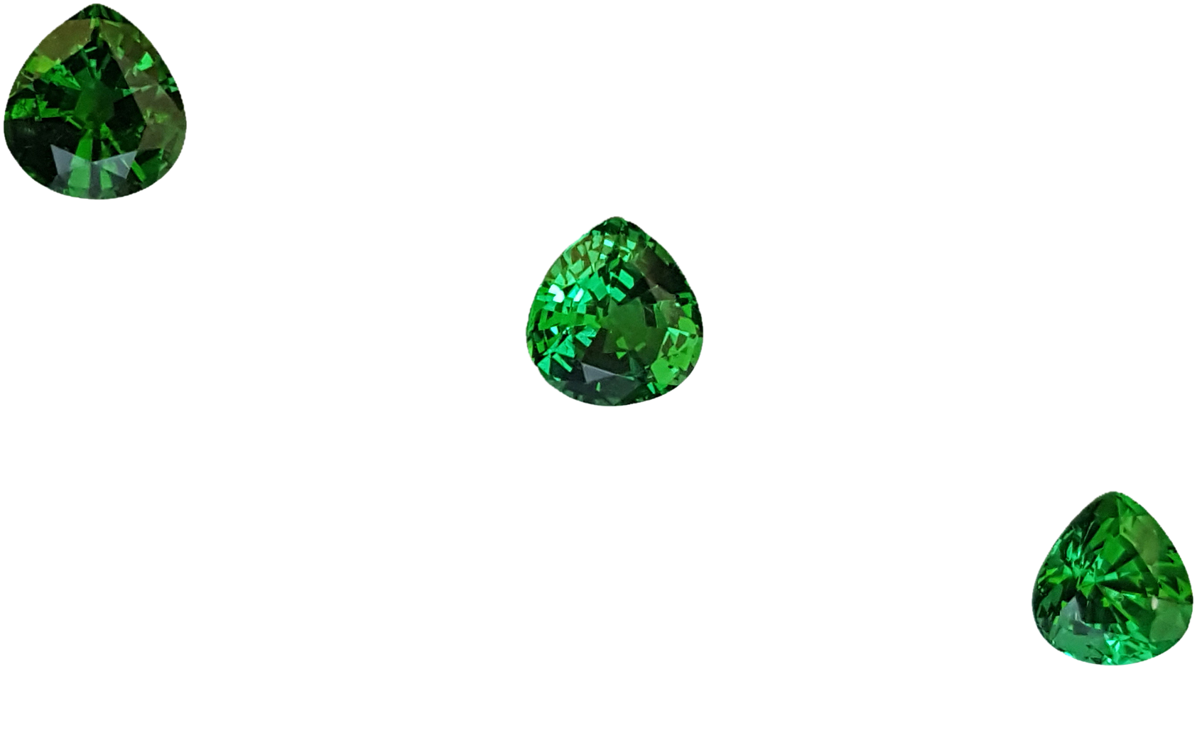 Onion Fine Intense Green Tsavorite Set