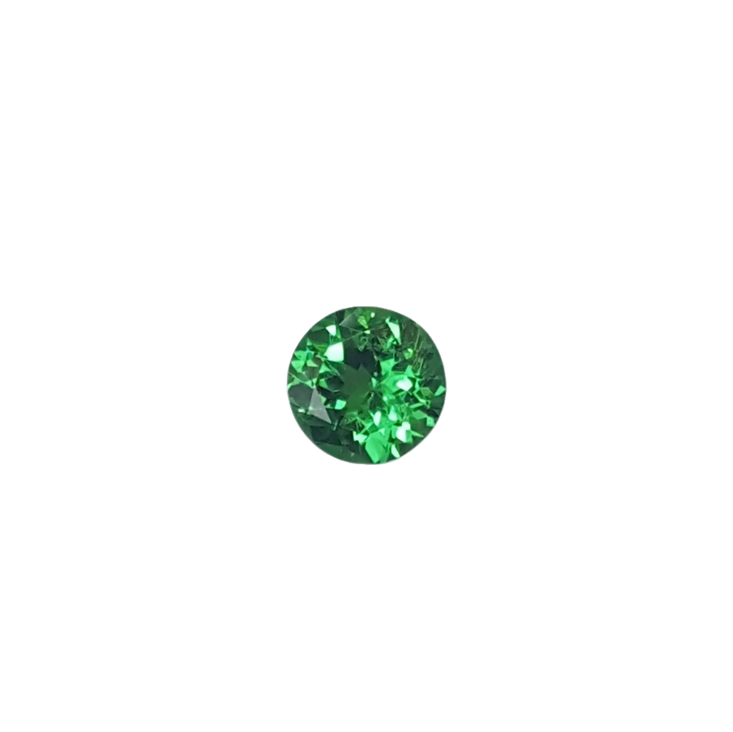 6.9mm Round Bright Green Tsavorite