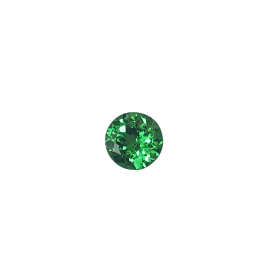 6.9mm Round Bright Green Tsavorite