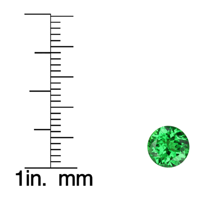 6.9mm Round Bright Green Tsavorite