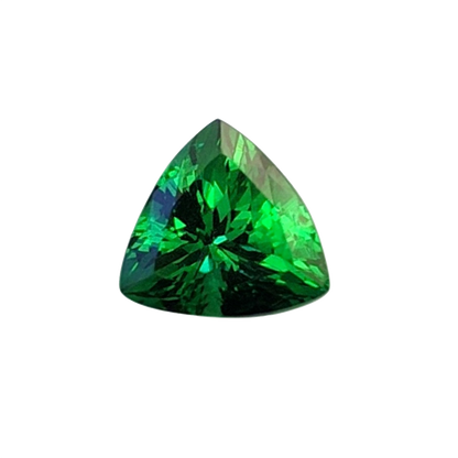 7mm Trillion Fine Intense Green Tsavorite