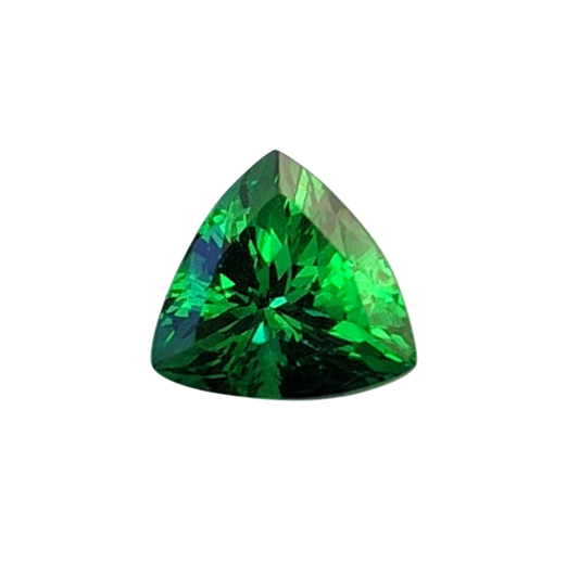 7mm Trillion Fine Intense Green Tsavorite