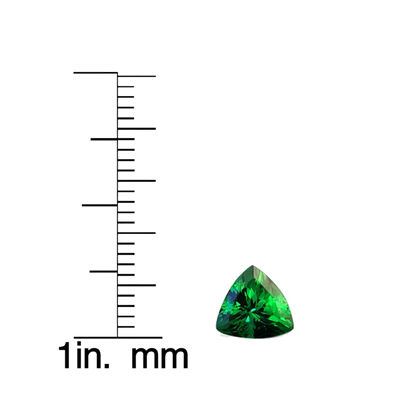7mm Trillion Fine Intense Green Tsavorite