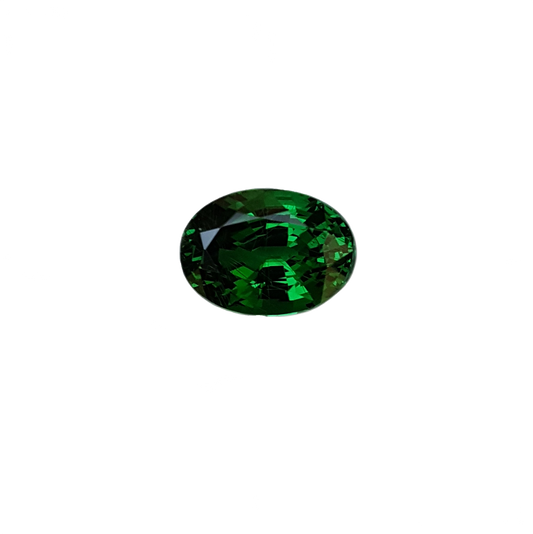 3.08ct Oval Gem Quality - Fine Intense Green Tsavorite