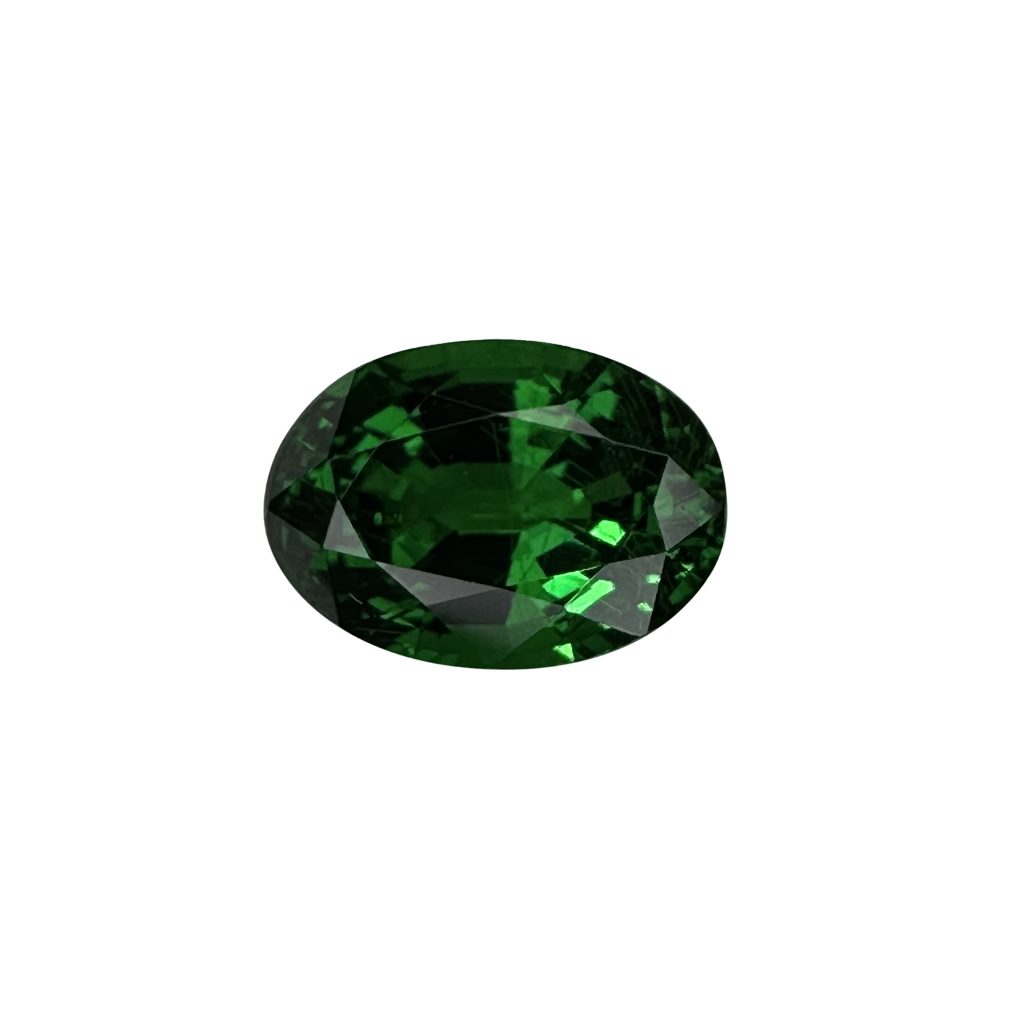 3.08ct Oval Gem Quality - Fine Intense Green Tsavorite