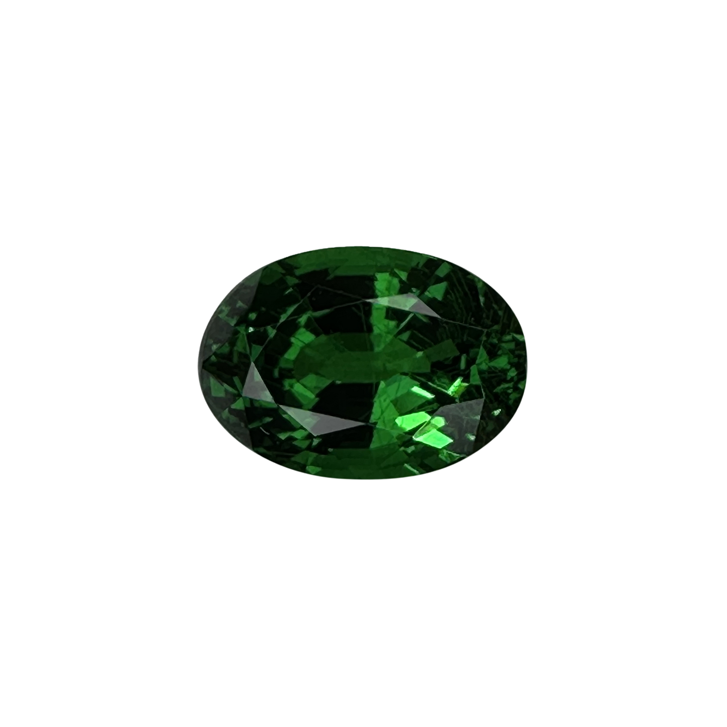 3.08ct Oval Gem Quality - Fine Intense Green Tsavorite