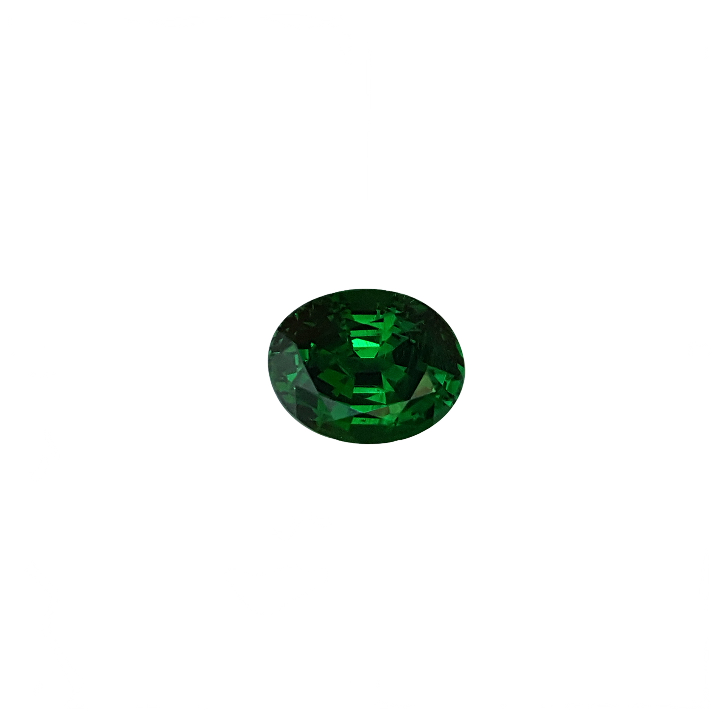 4.5ct Oval Gem Quality - Fine Intense Green Tsavorite
