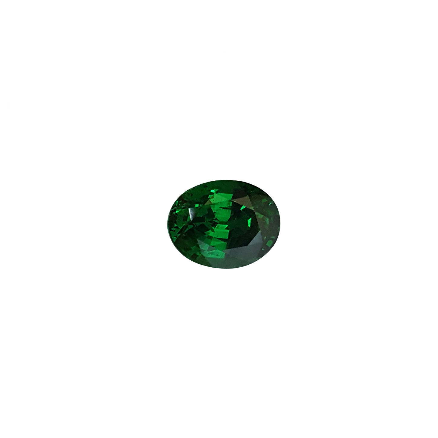 4.5ct Oval Gem Quality - Fine Intense Green Tsavorite