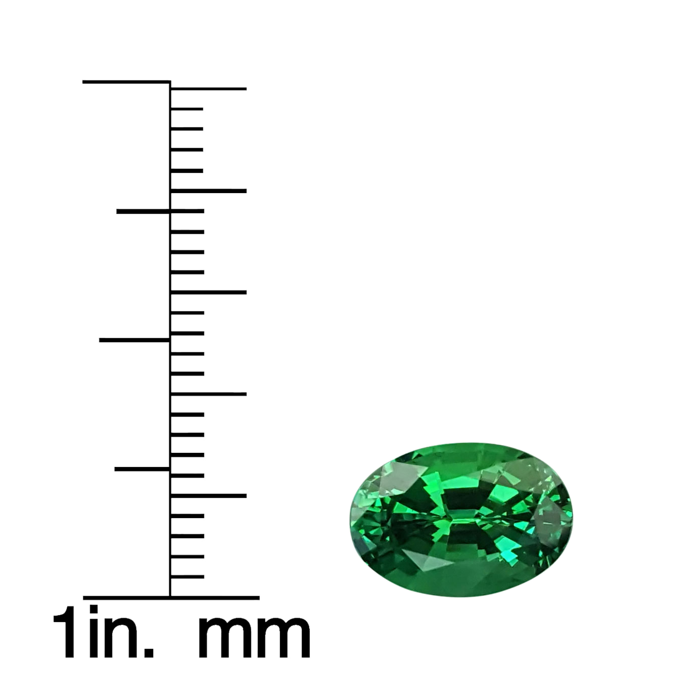 3.2ct Oval Bright Green Tsavorite