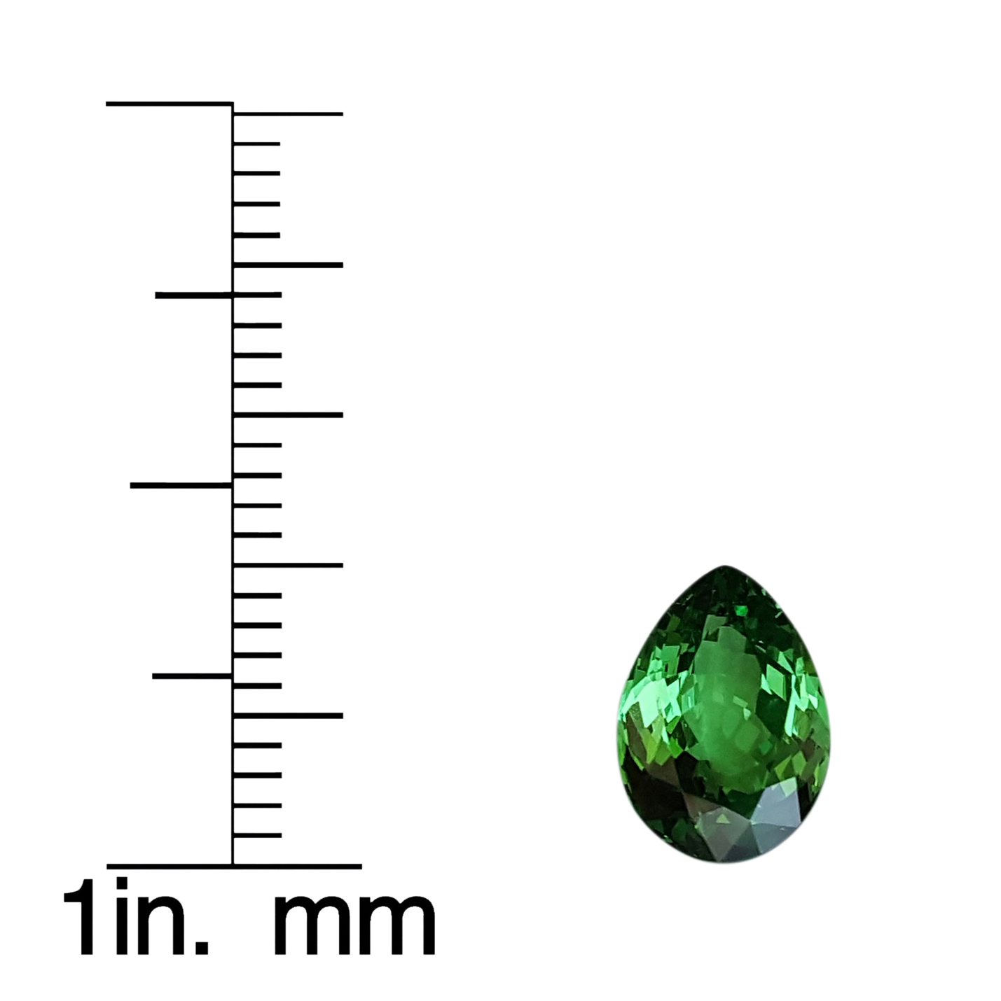 2.36ct Pear Shape Bright Green Tsavorite