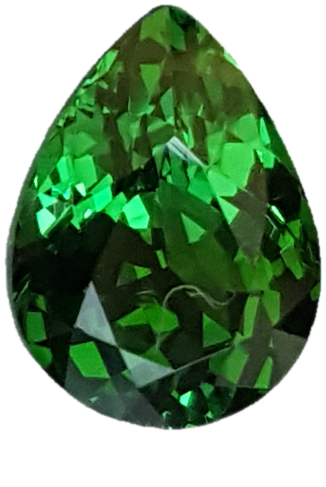 2.4ct Pear Shape Bright Green Tsavorite