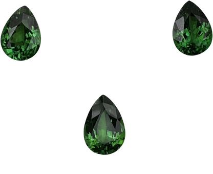 2.4ct Pear Shape Bright Green Tsavorite