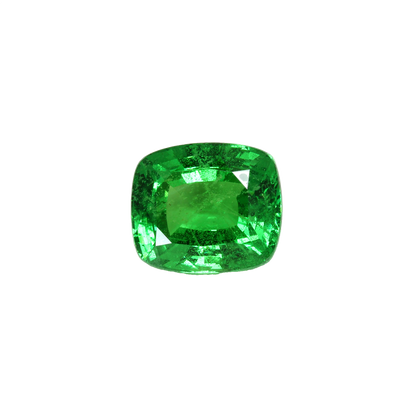 7.67ct Cushion Bright Yellowish Green Tsavorite