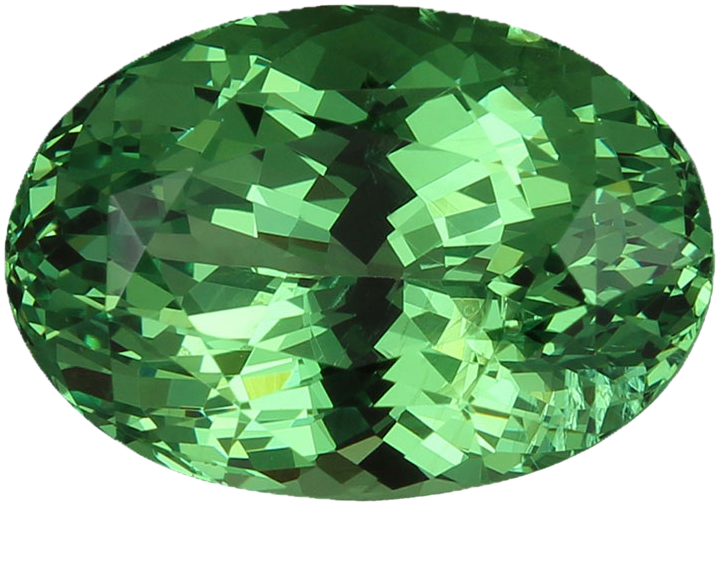 12.14ct Oval Light Mint Green Tsavorite