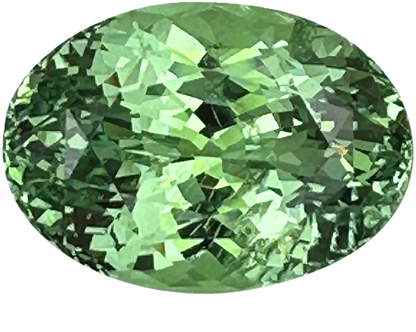12.14ct Oval Light Mint Green Tsavorite