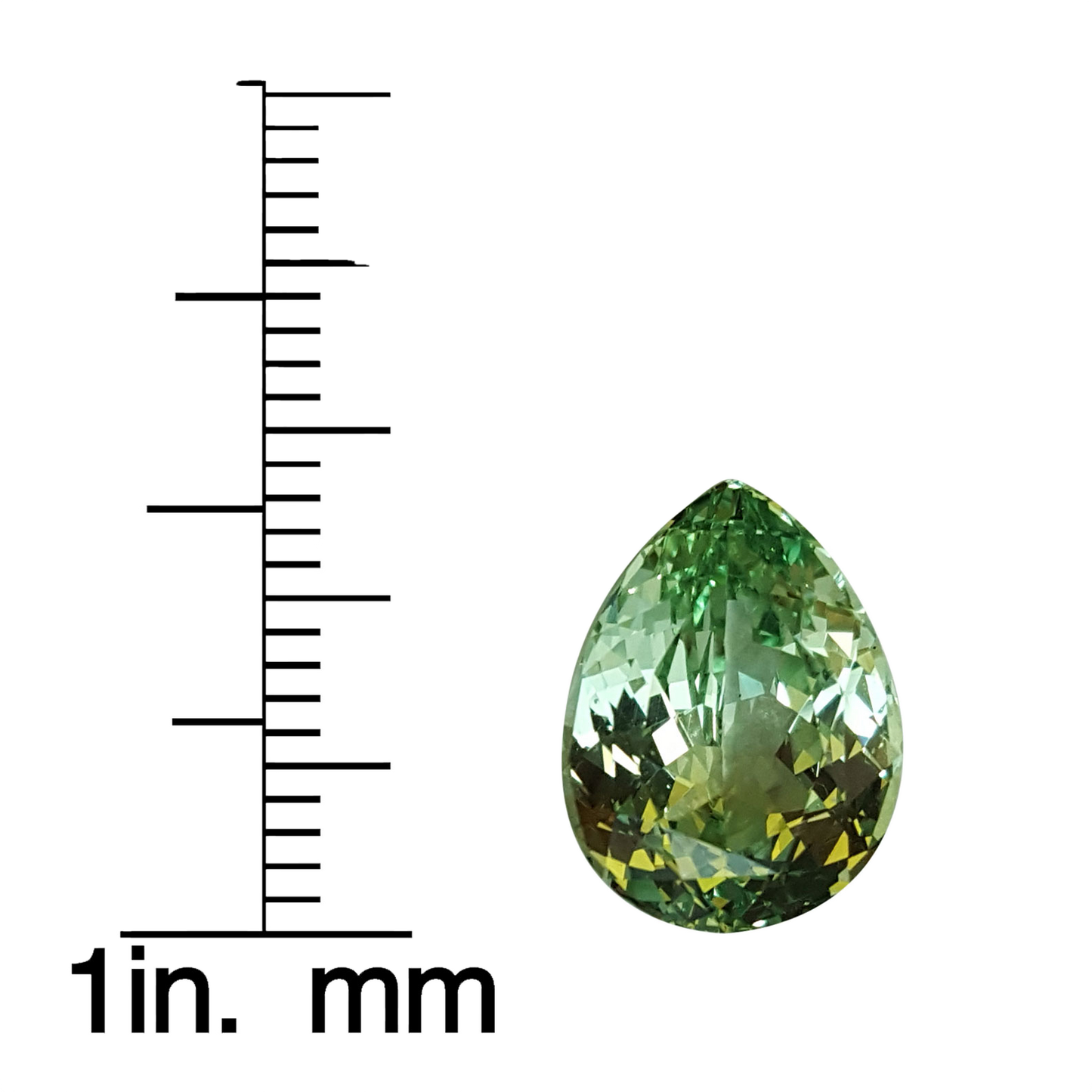 5.73ct Pear Shape Mint Garnet
