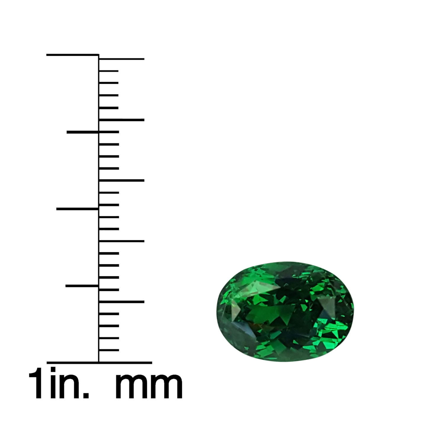 4.51ct Oval Fine Intense Green Tsavorite