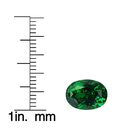4.51ct Oval Fine Intense Green Tsavorite