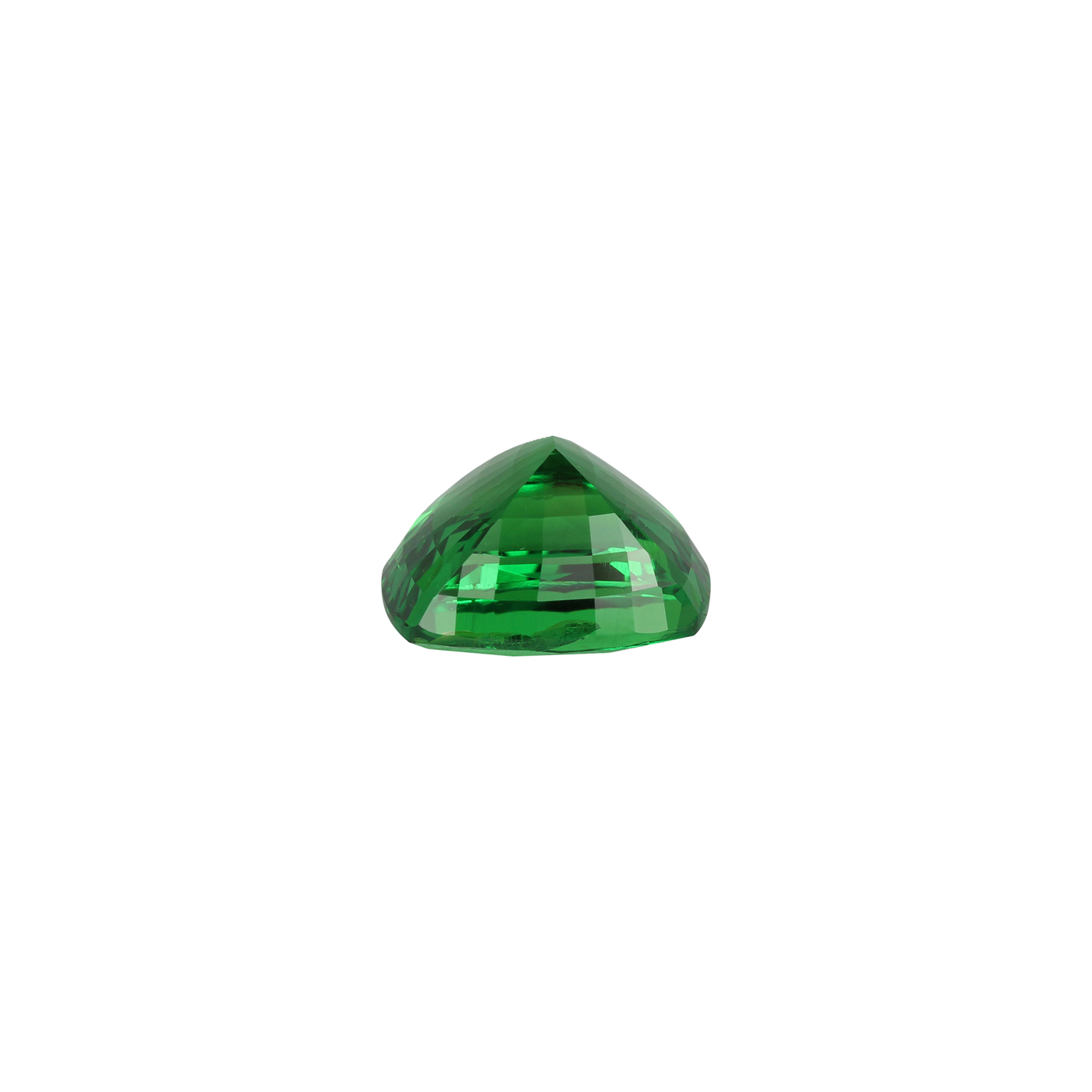 4.28ct Cushion Fine Intense Green Tsavorite