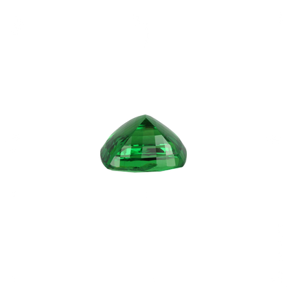 4.28ct Cushion Fine Intense Green Tsavorite