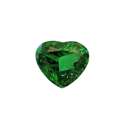 5.76ct Heart Shape Fine Intense Green Tsavorite