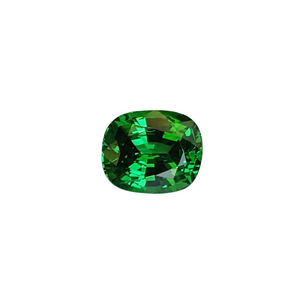 Cushion Gem Quality - Fine Intense Green Tsavorite