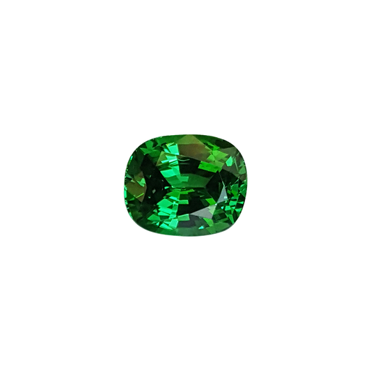 Cushion Gem Quality - Fine Intense Green Tsavorite