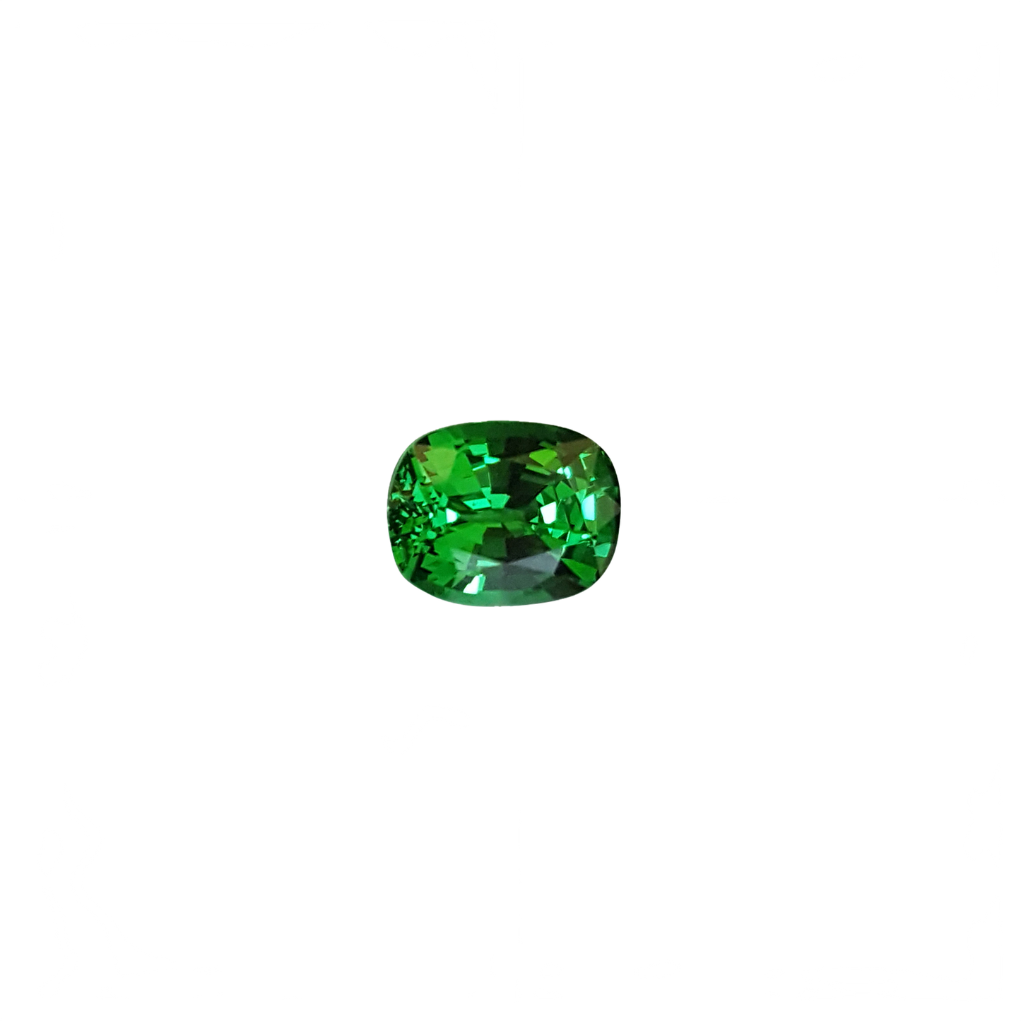 Cushion Gem Quality - Fine Intense Green Tsavorite