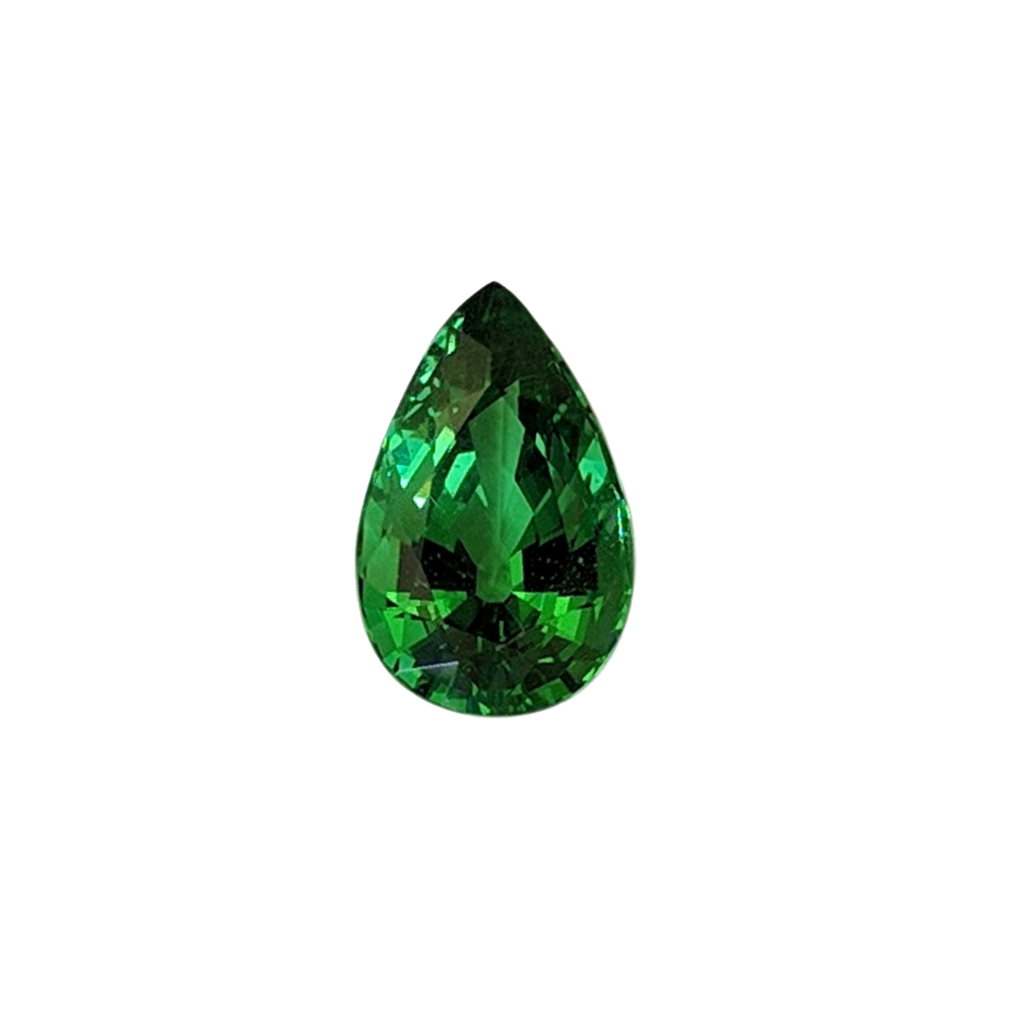 3.22ct Pear Shape Bright Green Tsavorite