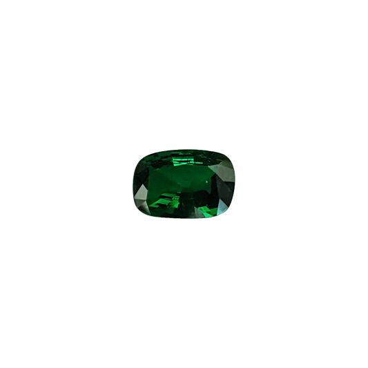 Cushion Bright Intense Green Tsavorite