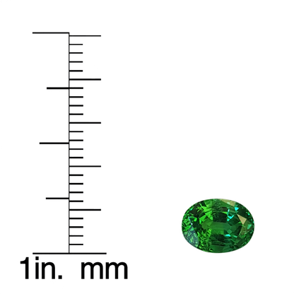 1.69ct Oval Bright Green Tsavorite