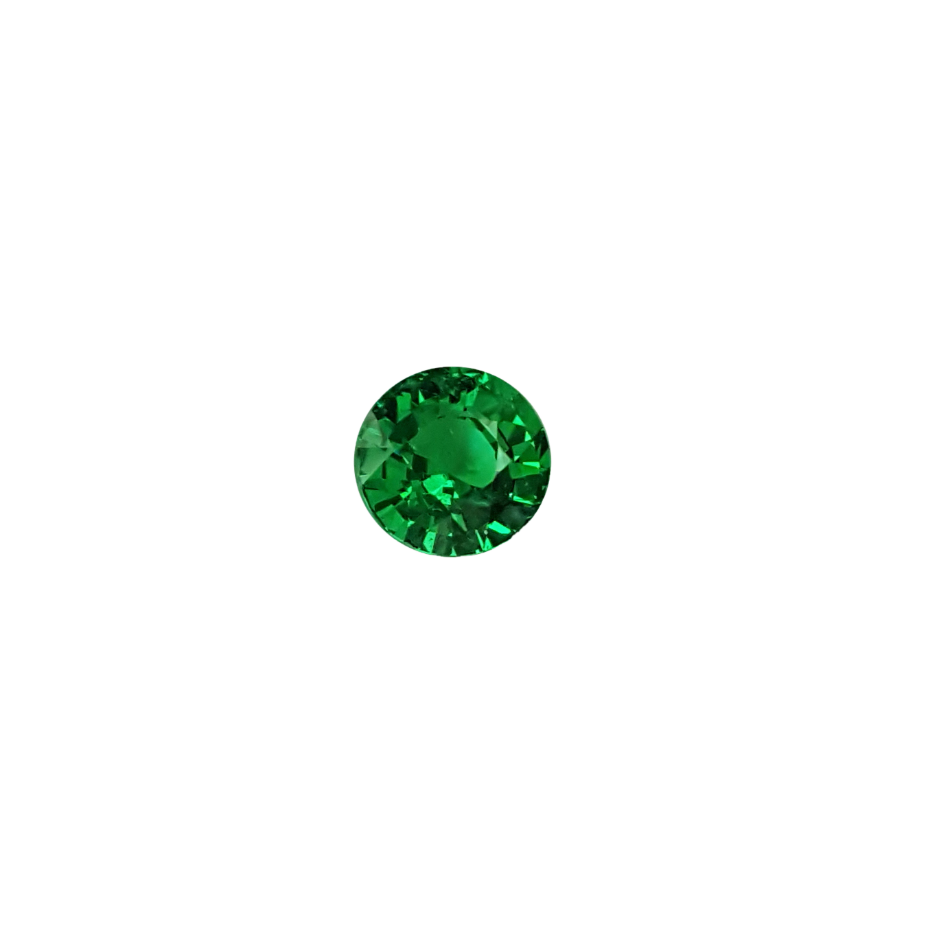 3.14ct Round Fine Intense Green Tsavorite