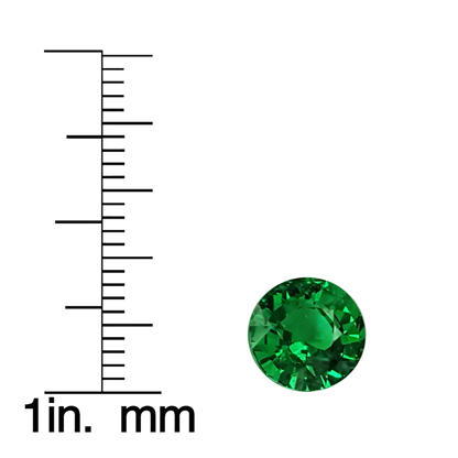 3.14ct Round Fine Intense Green Tsavorite