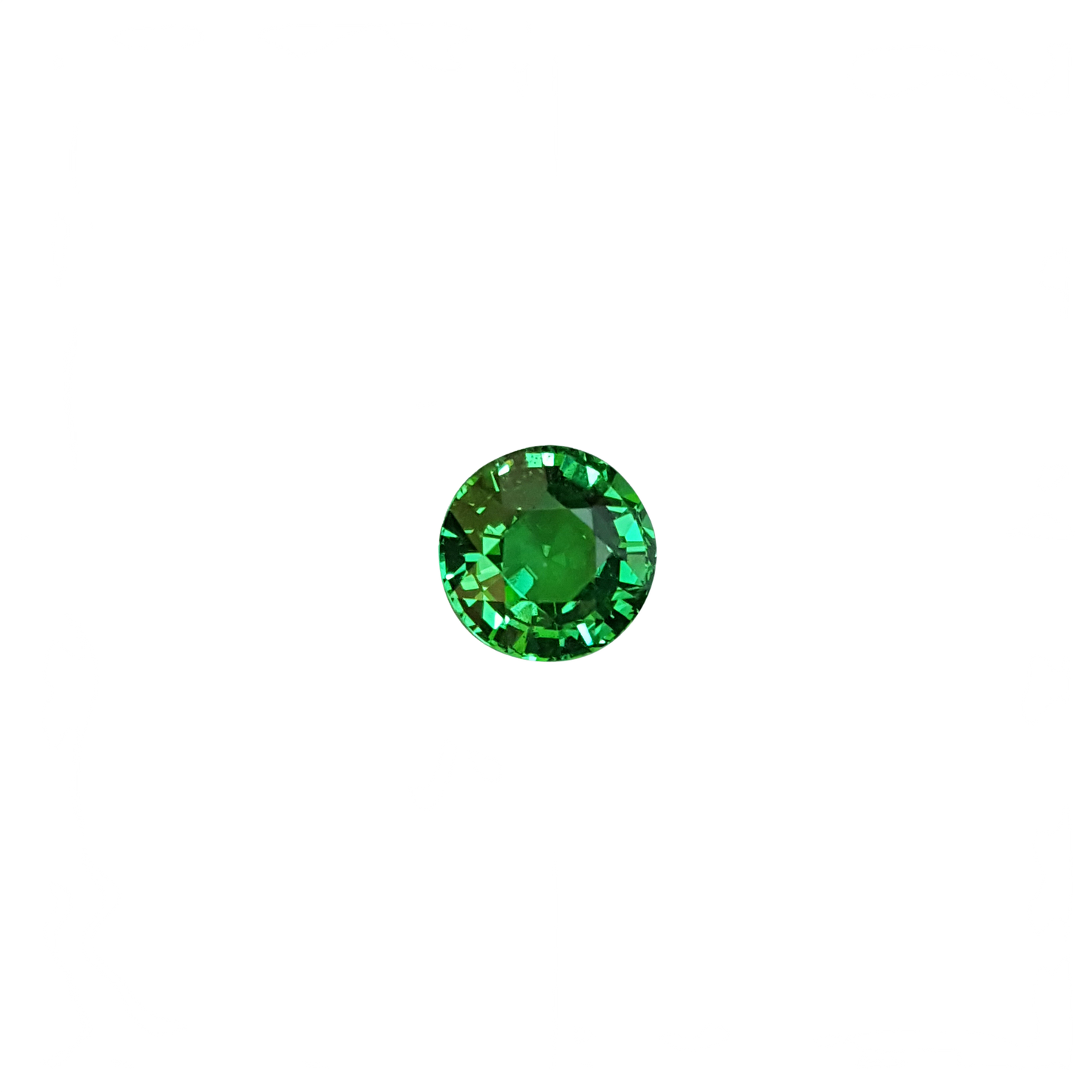 3.14ct Round Fine Intense Green Tsavorite