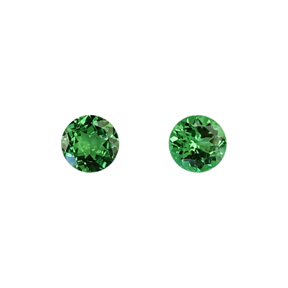 6.5mm Round Bright Green Tsavorite