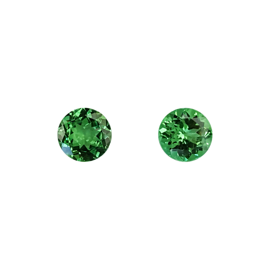 6.5mm Round Bright Green Tsavorite