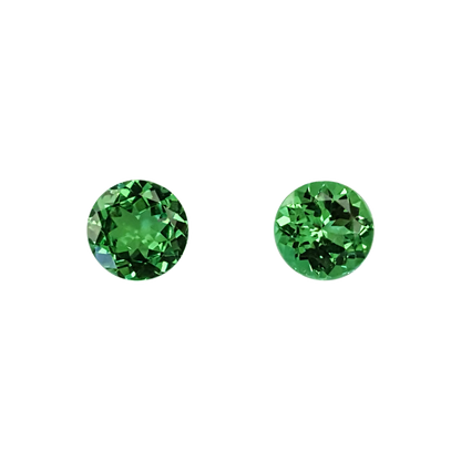 6.5mm Round Bright Green Tsavorite