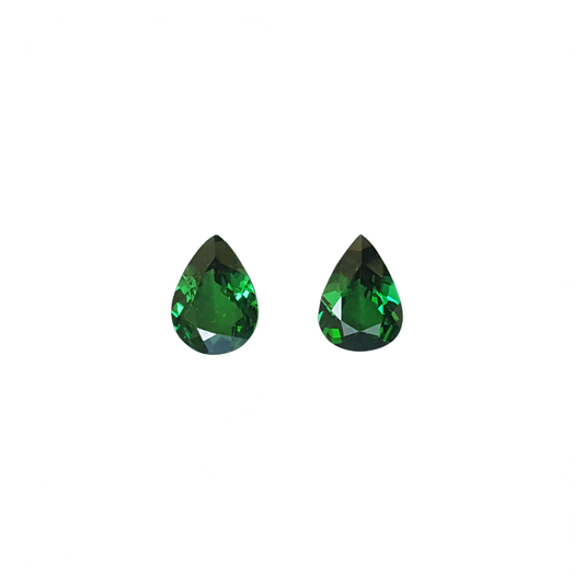 1.03ct Pear Shape Fine Intense Green Tsavorite