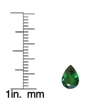 1.03ct Pear Shape Fine Intense Green Tsavorite