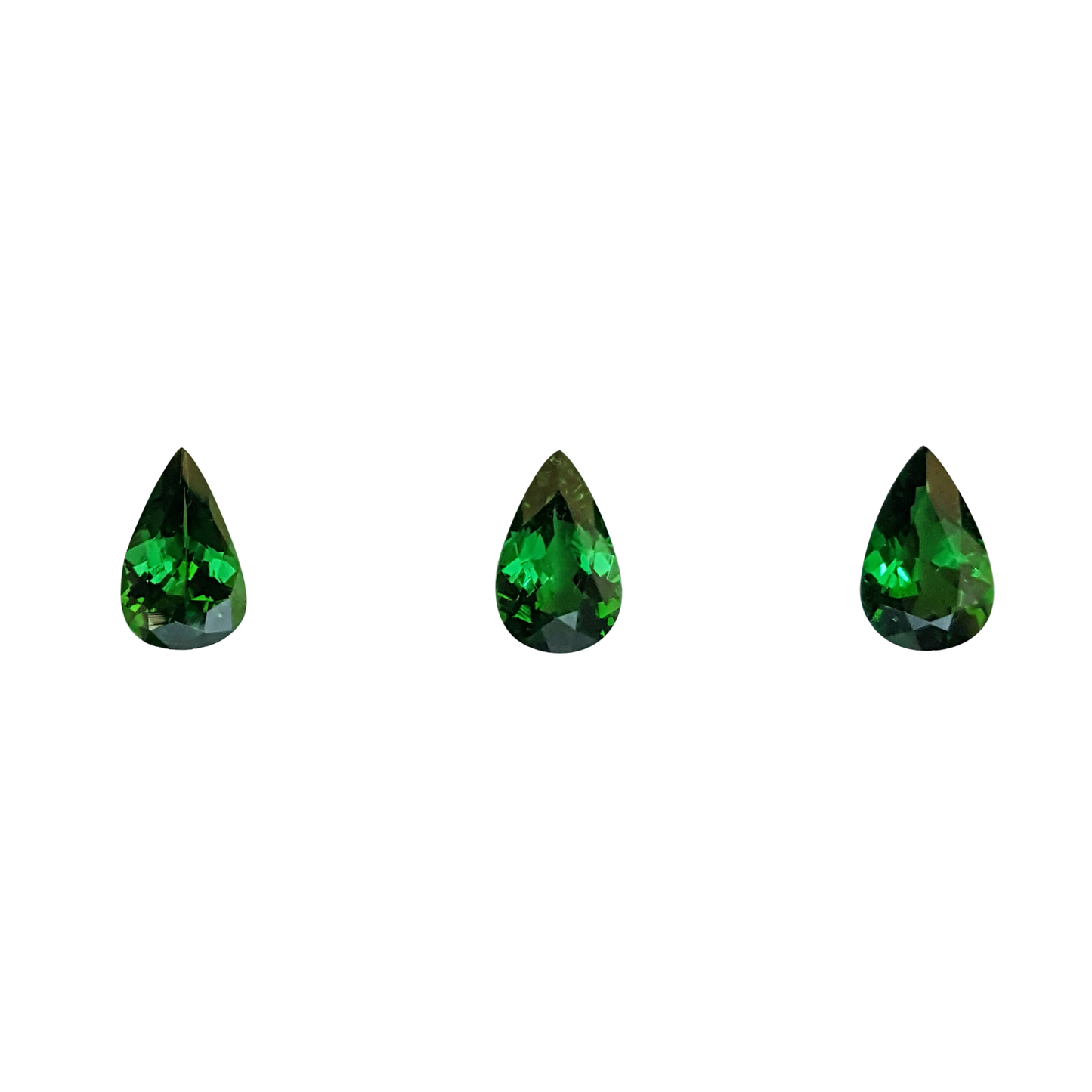 8x5mm Pear Shape Fine Intense Green Tsavorite